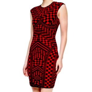COPY - RVN Sleeveless Geometric Sheath Dress